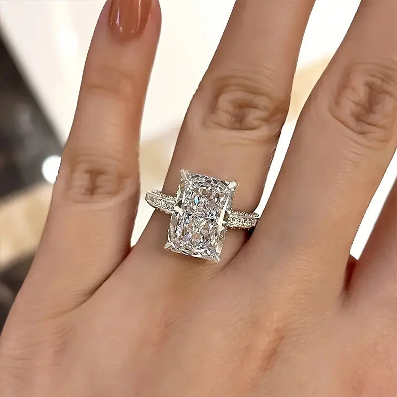 Square Zirconia Ring for Women